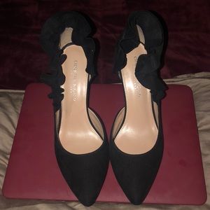 Christian Soriano by Payless suede black heels